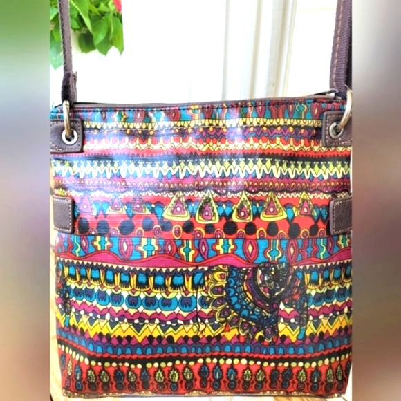 Sakroots Crossbody Boho Bag Adj Beautiful Clean ❤️ Multicolored Peace Hippie ☮️ - Picture 1 of 9
